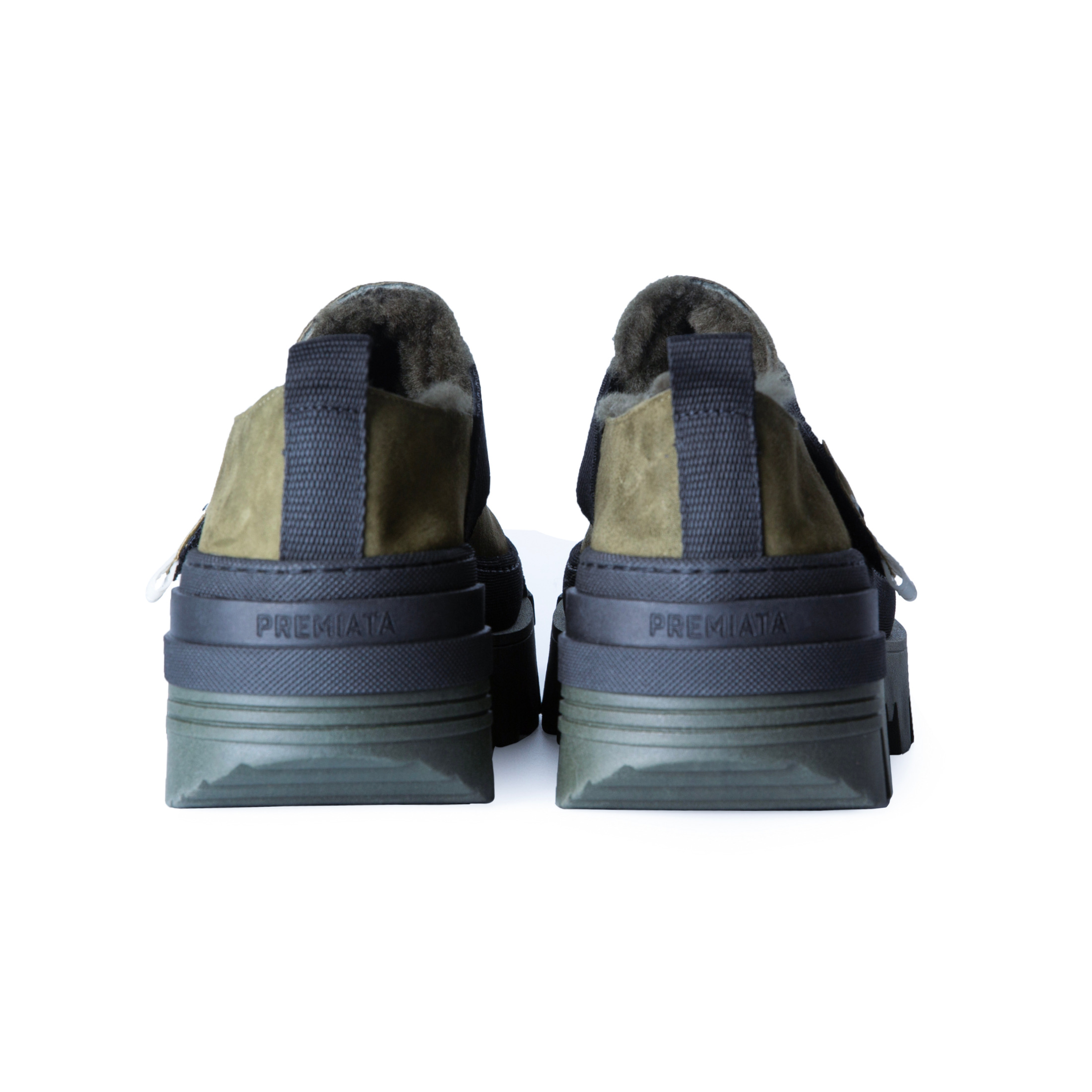 Ботинки замшевые зимние M6558MOlive  Premiata